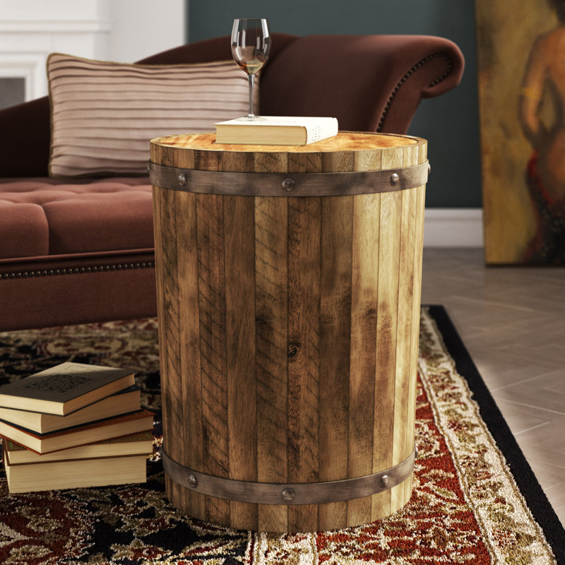 Loon Peak® Berkshire Wine Barrel End Table & Reviews Wayfair